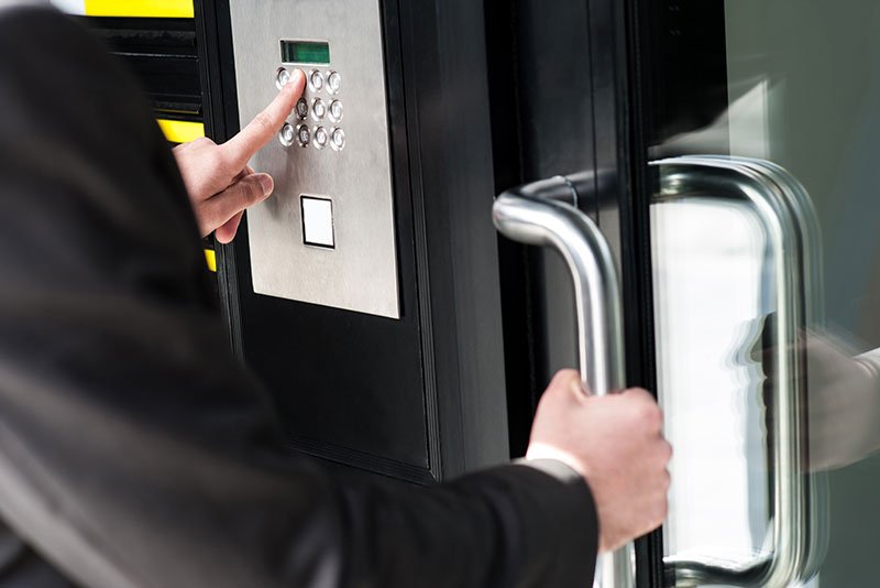 Office building access control system installation